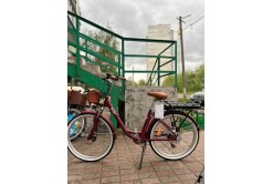 Велосипед з електроприводом 26" алюміній Dorozhnik RUBY AM рама-17" 48B 12,5А*год з кріпл. до багажн. 500Вт Велосипед з електроприводом 26" алюміній Dorozhnik RUBY AM рама-17" 48B 12,5А*год з кріпл. до багажн. 500Вт