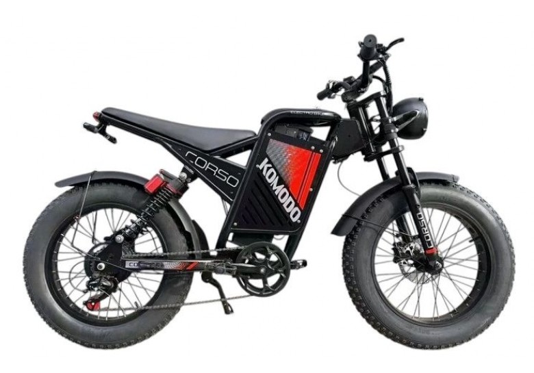 Електрофетбайк Corso Komodo 20" 1000W, 48V/18Ah Електрофетбайк Corso Komodo 20" 1000W, 48V/18Ah