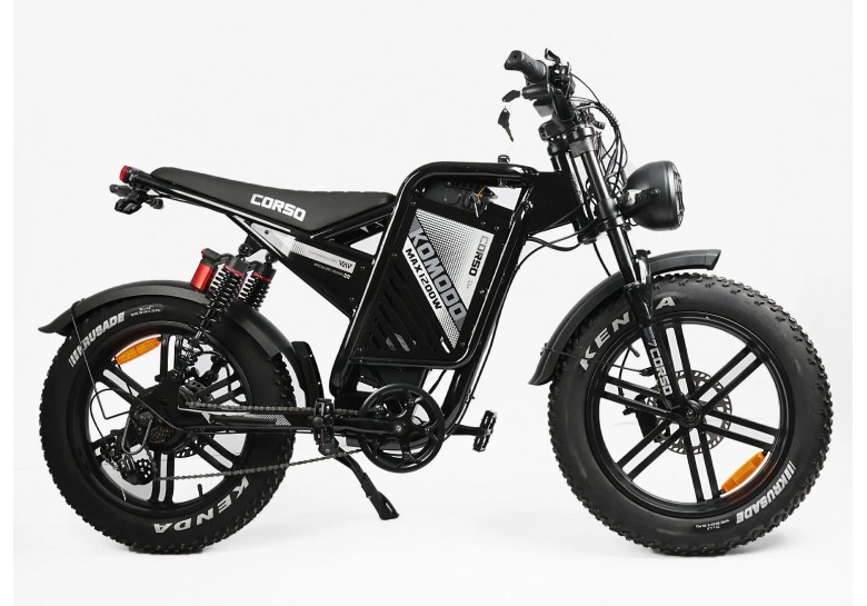 Електрофетбайк Corso «Komodo Max» 20" дюймів KM-84309 (1) рама сталева, двигун 1200W, акумулятор 60V21AH, Електрофетбайк Corso «Komodo Max» 20" дюймів KM-84309 (1) рама сталева, двигун 1200W, акумулятор 60V21AH,