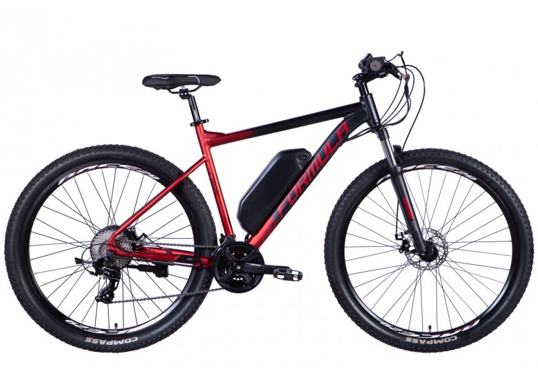 Велосипед з електроприводом 29" AL Formula eF-1 DD рама-18,5" 48В 12.5А*ч 500Вт чорно-червоний Велосипед з електроприводом 29" AL Formula eF-1 DD рама-18,5" 48В 12.5А*ч 500Вт чорно-червоний