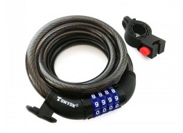 Велосипедный замок кодовый Tonyon TY523 Code 12x1500 мм