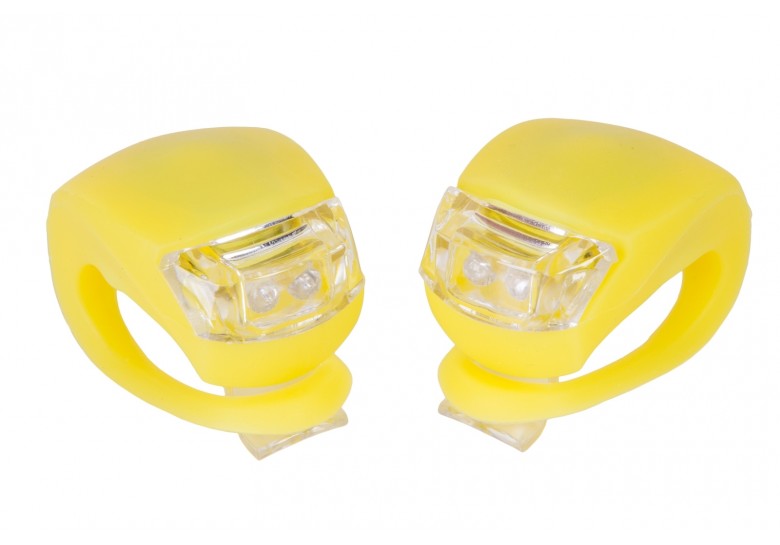 Мигалка 2шт BC-RL8001 білий+червоне світло LED силіконовий (жовтий корпус) Мигалка 2шт BC-RL8001 білий+червоне світло LED силіконовий (жовтий корпус)