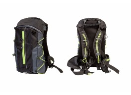 Рюкзак QIJIAN BAGS B-300 44х26х9cm черно-серо-зеленый