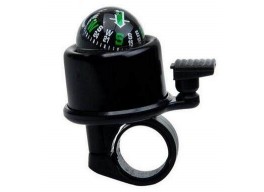 Звонок велосипедный с компасом черный BC-BB3205