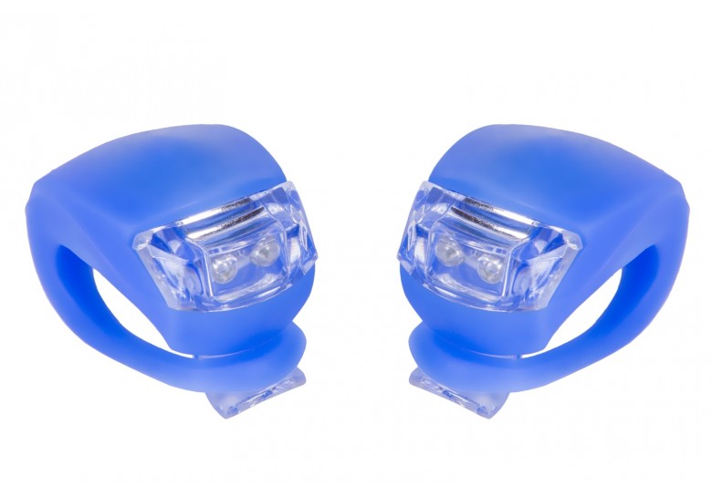 Мигалка 2шт BC-RL8001 білий+червоне світло LED силіконовий (синій корпус) Мигалка 2шт BC-RL8001 білий+червоне світло LED силіконовий (синій корпус)