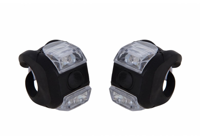 Мигалка 2шт FT205D белый+красный свет 3w LED, силиконовый (черный корпус) Мигалка 2шт FT205D белый+красный свет 3w LED, силиконовый (черный корпус)