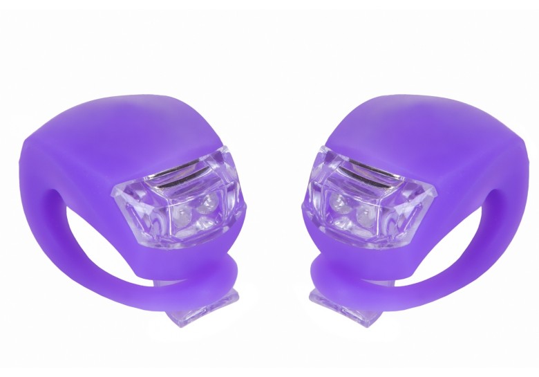 Мигалка 2шт BC-RL8001 білий+червоне світло LED силіконовий (фіолетовий корпус) Мигалка 2шт BC-RL8001 білий+червоне світло LED силіконовий (фіолетовий корпус)
