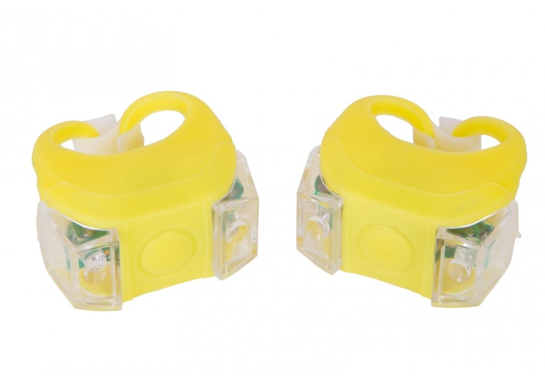 Мигалка 2шт BC-RL8002 білий+червоне світло LED силіконовий (жовтий корпус) Мигалка 2шт BC-RL8002 білий+червоне світло LED силіконовий (жовтий корпус)