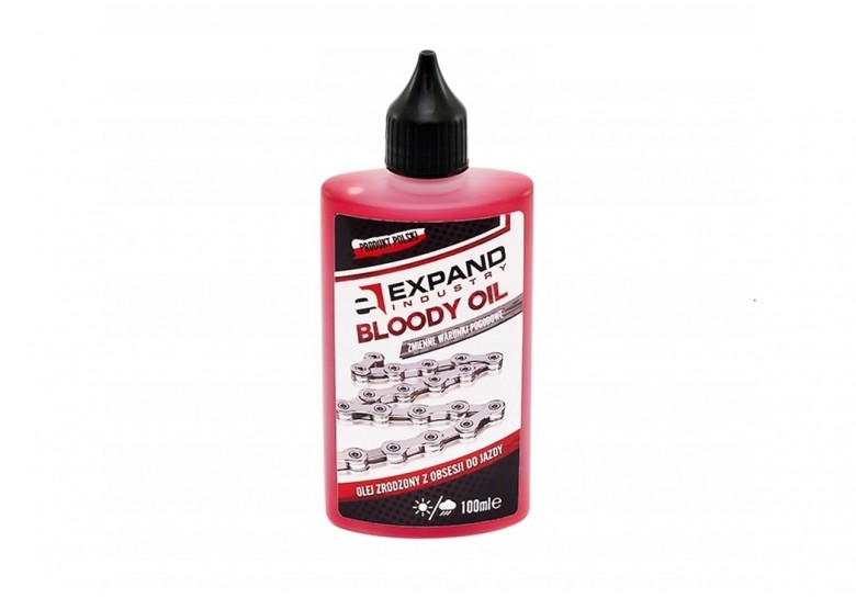 Смазка для цепи EXPAND Chain Bloody oil dry/wet универсальная 100ml Смазка для цепи EXPAND Chain Bloody oil dry/wet универсальная 100ml