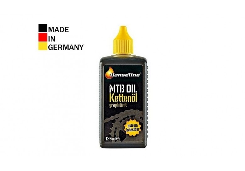 Смазка для цепи HANSELINE MTB-OIL графитная 125ml Смазка для цепи HANSELINE MTB-OIL графитная 125ml