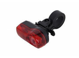 Фонарь габаритный PL310DR красный свет с линзой Pl (черный корпус)