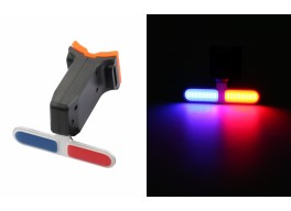 Фонарь габаритный задний (Police) BC-TL5454 LED, USB, (красно-синий)