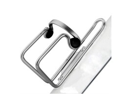 Флягодержатель BC-BH9253 AL с пласт. клипсами silver