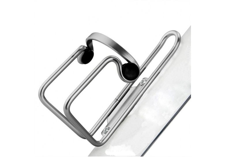 Флягодержатель BC-BH9253 AL с пласт. клипсами silver Флягодержатель BC-BH9253 AL с пласт. клипсами silver