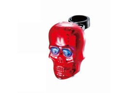 Фонарь габаритный задний BC-TL5354 (череп) с лазерной дорожкой LED, USB (красный)