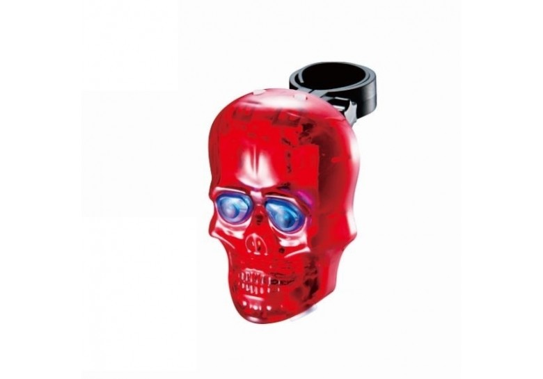 Фонарь габаритный задний BC-TL5354 (череп) с лазерной дорожкой LED, USB (красный) Фонарь габаритный задний BC-TL5354 (череп) с лазерной дорожкой LED, USB (красный)