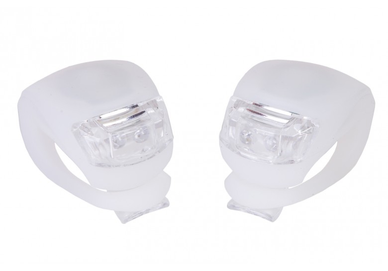 Мигалка 2шт BC-RL8001 білий+червоне світло LED силіконовий (білий корпус) Мигалка 2шт BC-RL8001 білий+червоне світло LED силіконовий (білий корпус)