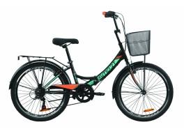 Велосипед 24" Formula SMART 7 з багажником зад St, з крилом St, з кошиком St 2021