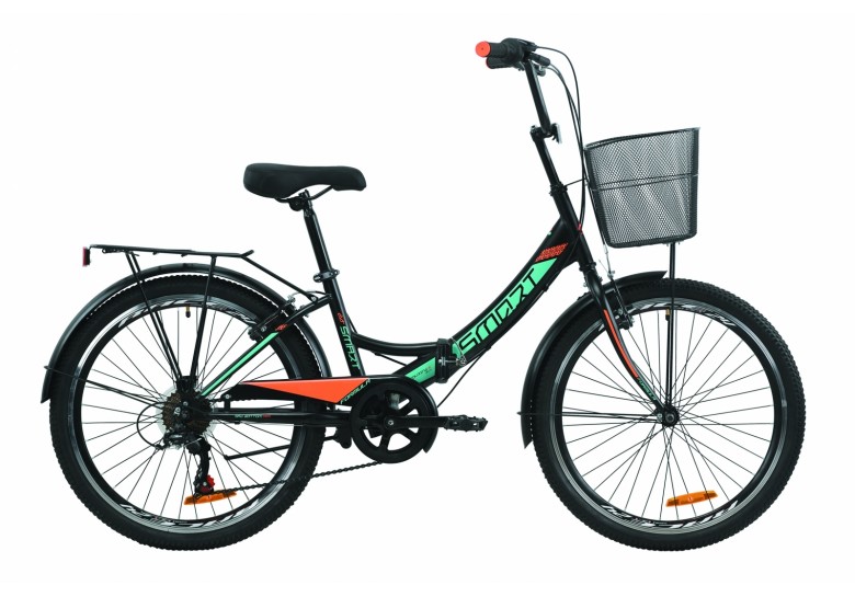 Велосипед 24" Formula SMART 7 з багажником зад St, з крилом St, з кошиком St 2021 Велосипед 24" Formula SMART 7 з багажником зад St, з крилом St, з кошиком St 2021