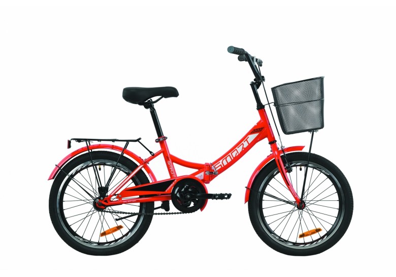 Велосипед 20" Formula SMARTс багажником зад St, з крилом St, з кошиком St Велосипед 20" Formula SMARTс багажником зад St, з крилом St, з кошиком St