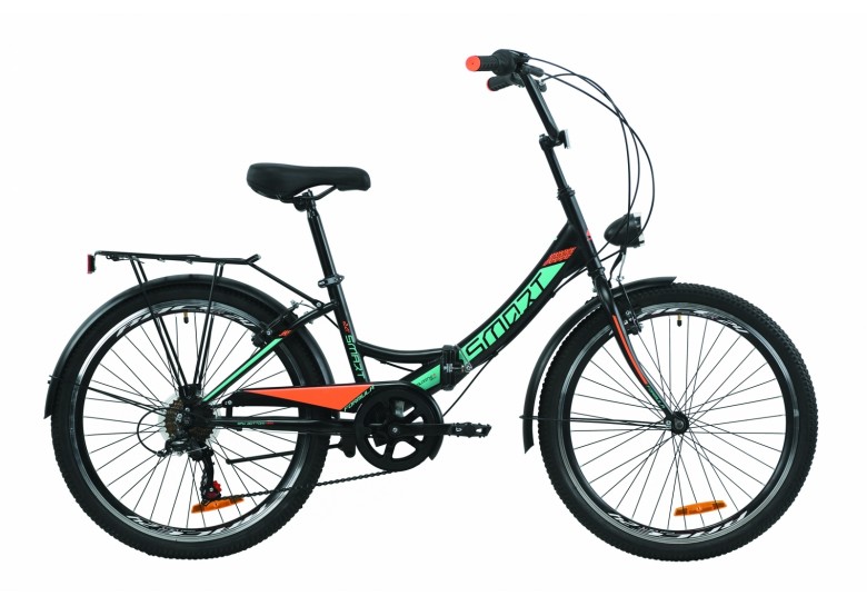 Велосипед 24 "Formula SMART 7 з багажником зад St, з крилом St, з ліхтарем 2021 Велосипед 24 "Formula SMART 7 з багажником зад St, з крилом St, з ліхтарем 2021