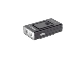 Велосипедна фара ONRIDE Wombat (400 lm, 1500 mAh, Micro USB), дисплей інд. заряду, алюмінієва